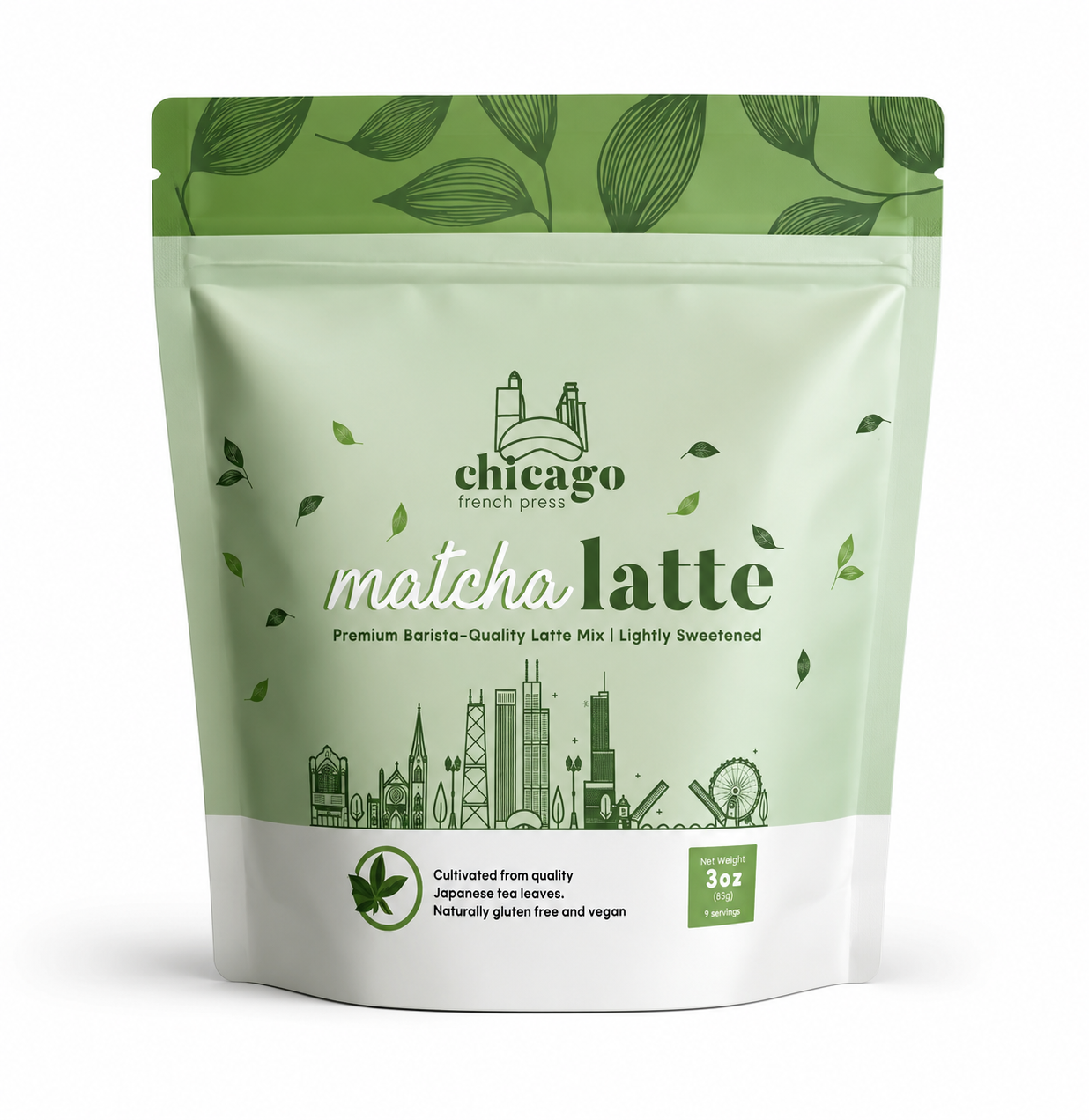 CHICAGO FRENCH PRESS Matcha Latte