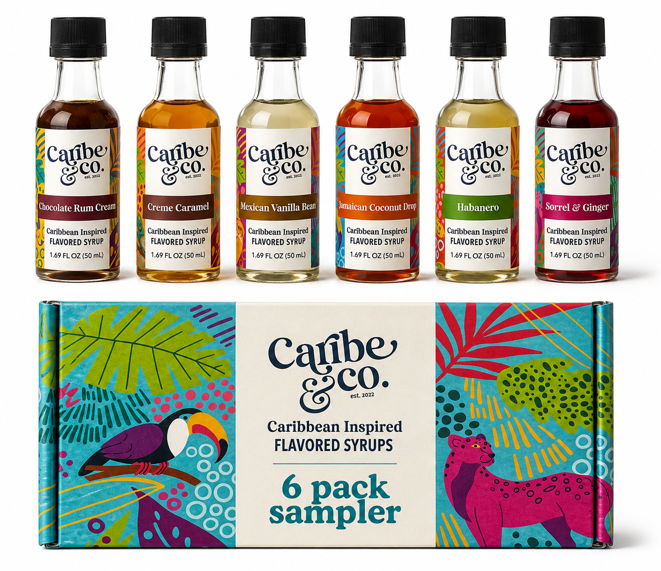 CARIBE & CO. Flavored Syrup Sampler Pack