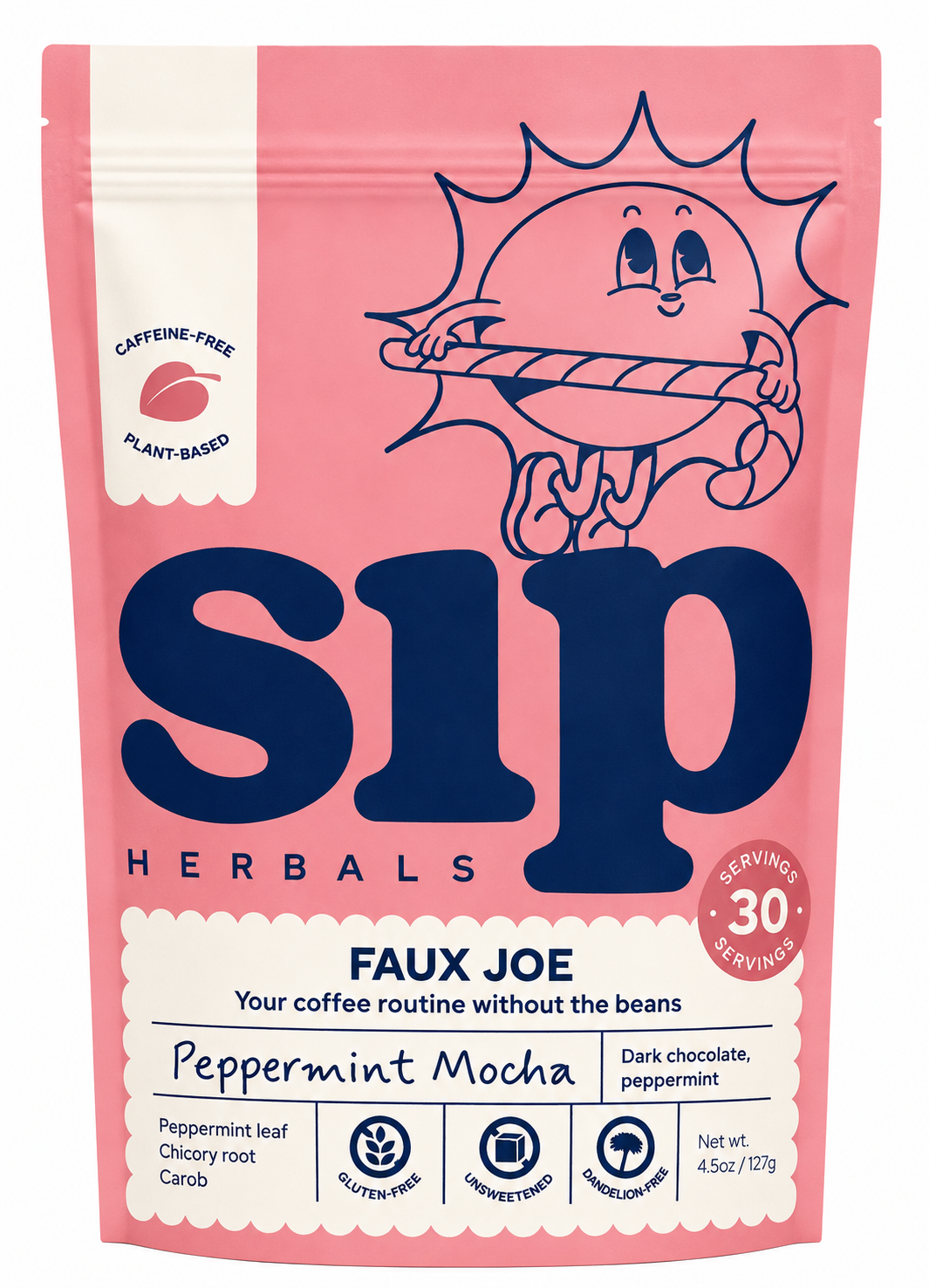 SIP HERBALS Peppermint Mocha Coffee Alternative