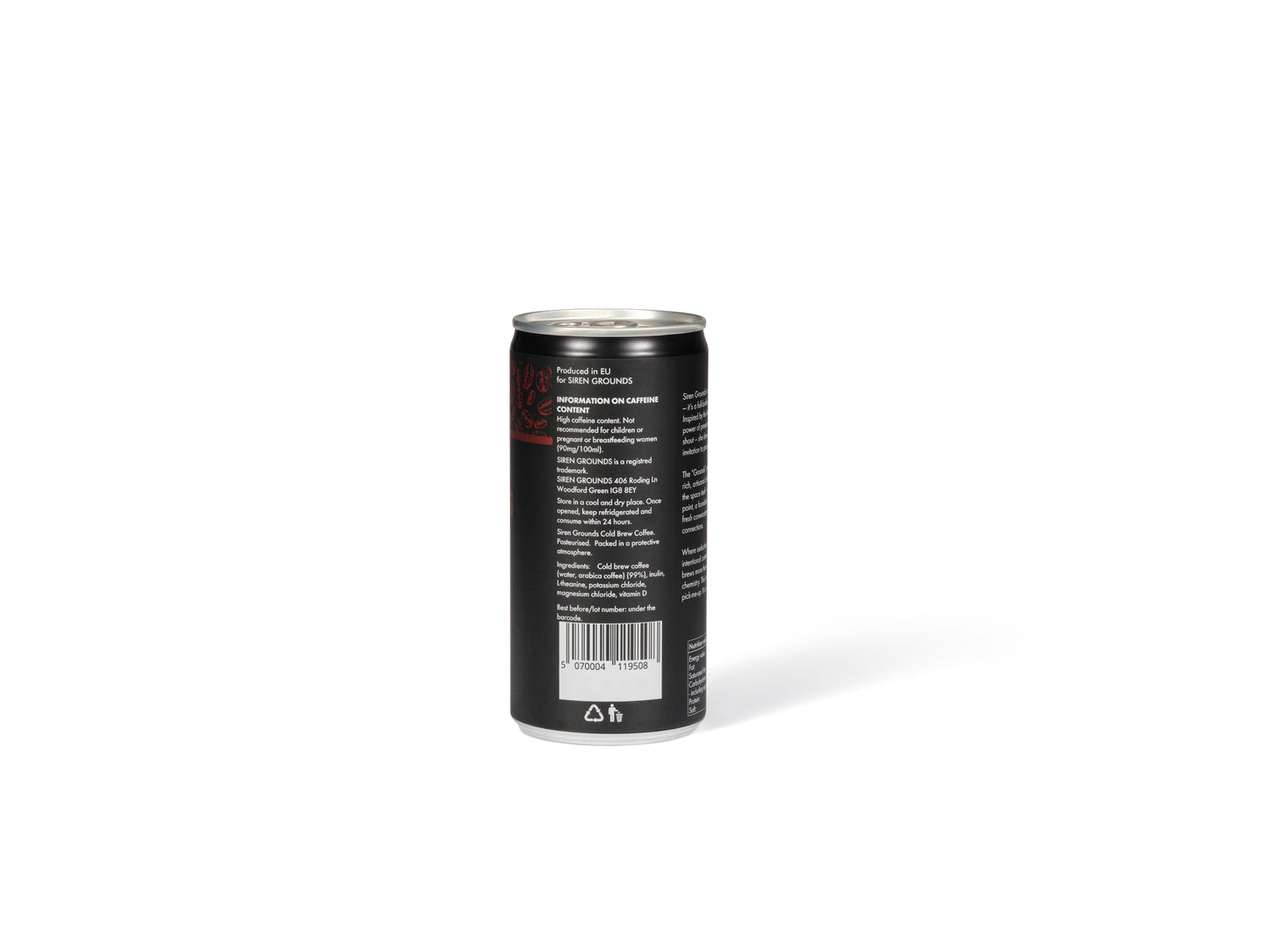 SIREN GROUNDS Classic Black Cold Brew + Electrolytes
